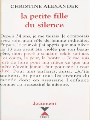cover image of La petite fille du silence